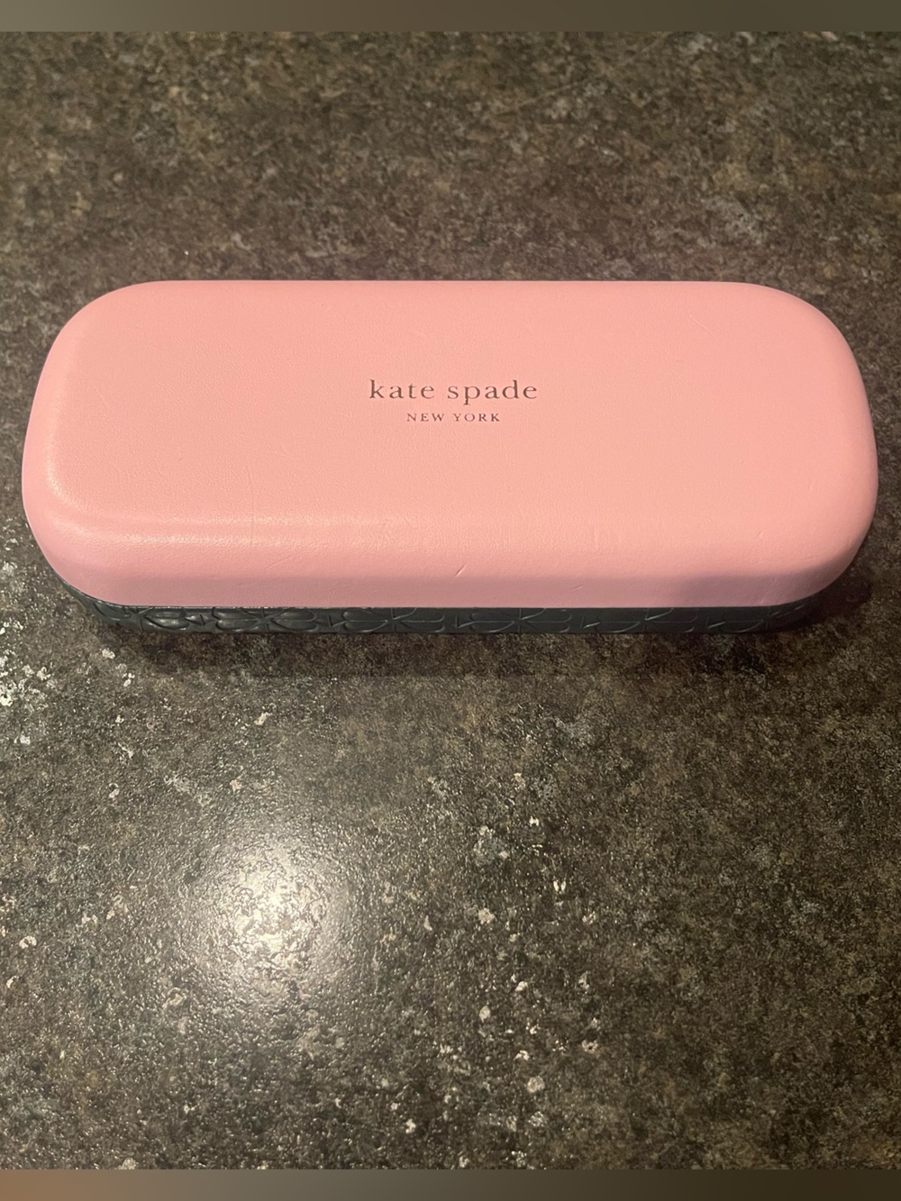 Kate Spade Pink and Green Hard Shell Eyeglass Case